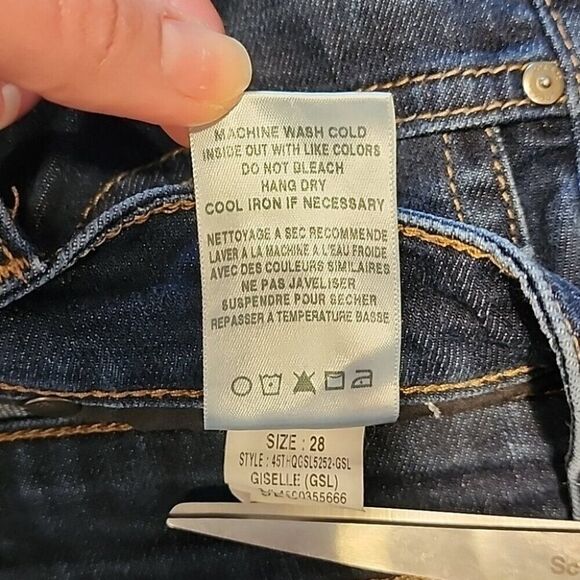 Joe's Jeans Icon Mid Rise Skinny Jeans size 28 Dark Blue Wash - Picture 9 of 9